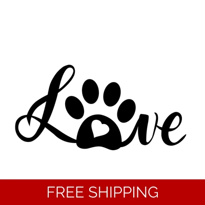 Love Paw Dog Cat Pet Die Cut Vinyl Decal sticker Love Paw Dog Cat Pet Die Cut Vinyl Decal sticker